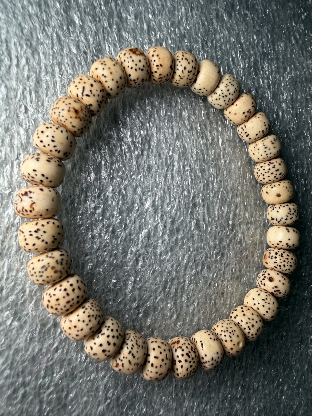 8MM Natural Bodhi Seed Accent Bracelet for Stacking